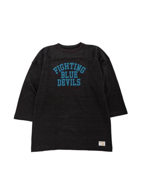 Warehouse & Co. Lot. 4063 3/4 Sleeve Football Tee Blue Devils Sumikuro