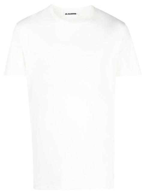 Jil Sander embroidered-logo short-sleeved T-shirt