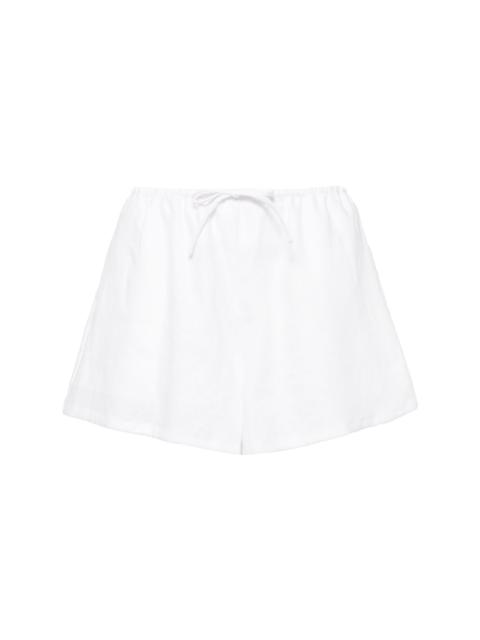 Zoey drawstring linen shorts