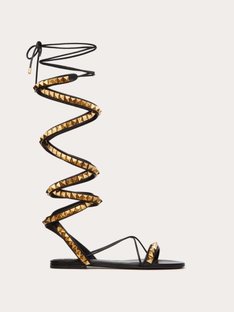 Valentino ROCKSTUD NO LIMIT NAPPA FLAT SANDAL