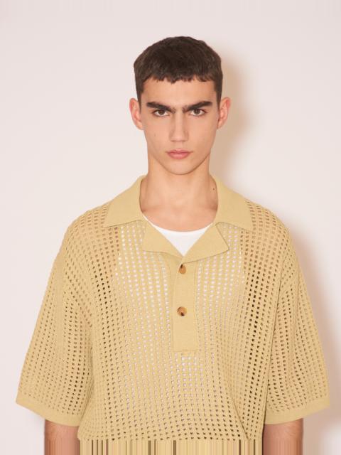 Nanushka DORIAN - Paper crochet shirt - Brown