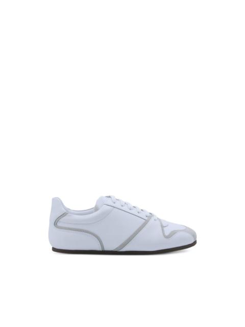 Moschino lace-up panelled sneakers