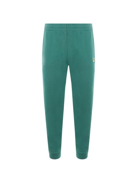Maison Kitsuné embroidered-logo cotton joggers