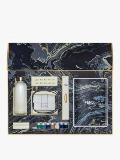 FENDI Leather bag with Fendi marbling kit