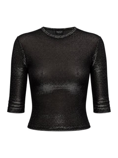 GUCCI IRIDESCENT JERSEY TOP