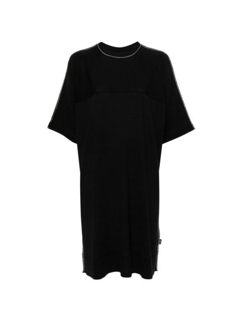 logo-tag short-sleeve dress