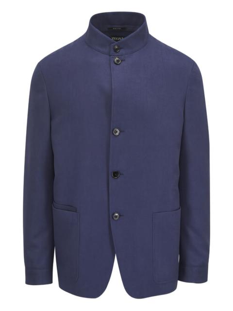 ZEGNA buttoned collarless jacket
