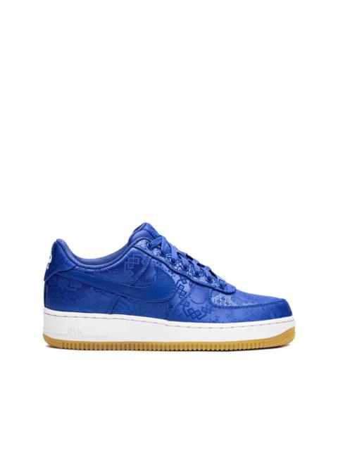 x CLOT Air Force 1 PRM "Blue Silk" sneakers