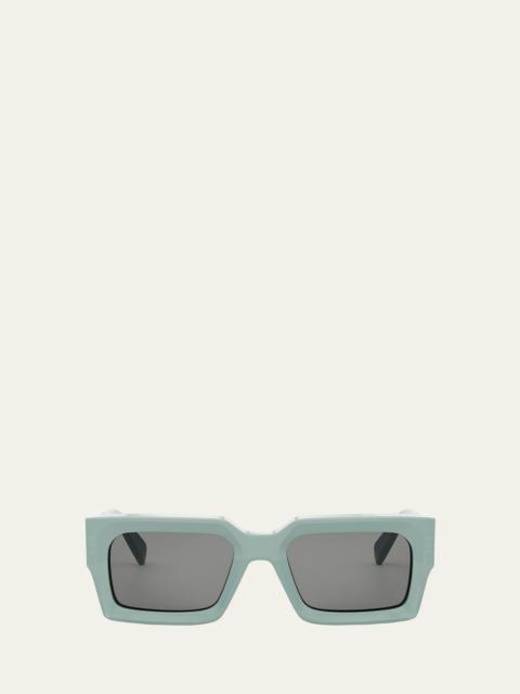 CELINE Men's 3-Dot Acetate Rectangle Sunglasses