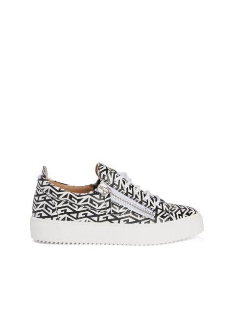 Giuseppe Zanotti Gail monogram low-top sneakers