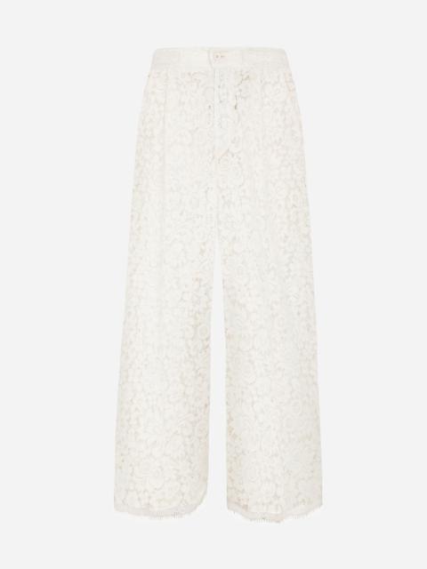 Tailored lace pants