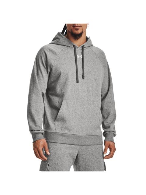 Under Armour Rival Fleece Hoodie "Castlerock Light Heather / White" 1379757 025