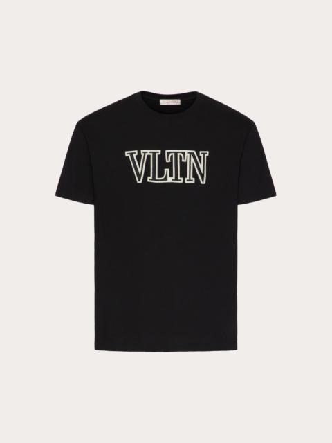 Valentino VLTN EMBROIDERED COTTON T-SHIRT