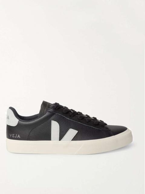 Campo Suede-Trimmed Leather Sneakers