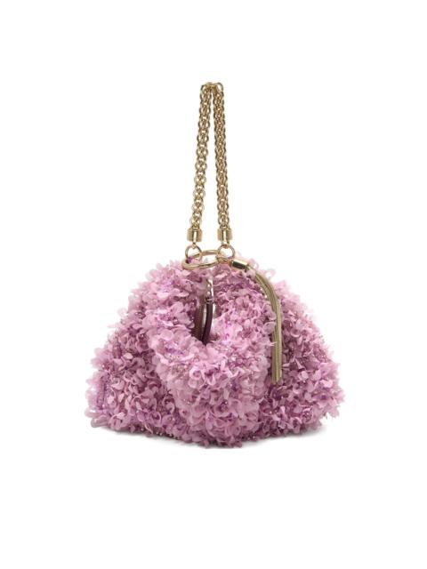 JIMMY CHOO Callie floral-embellished shoulder bag