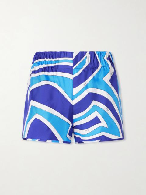PUCCI Printed Silk-twill Shorts