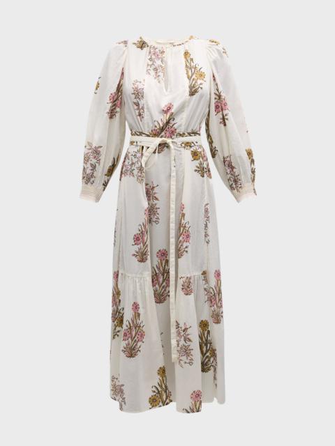 Vanessa Bruno Darabelle Floral-Print Cotton Midi Dress