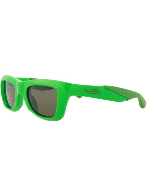 Bottega Veneta Bottega Veneta Square Sunglasses Green/Green(BV1183S-30013672-003)