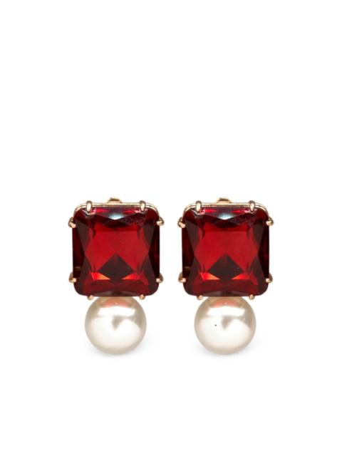 CAROLINA HERRERA pearl drop earrings