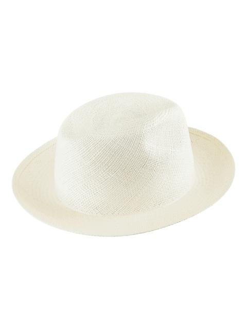 Unisex Natural Straw Panama Hat Solid
