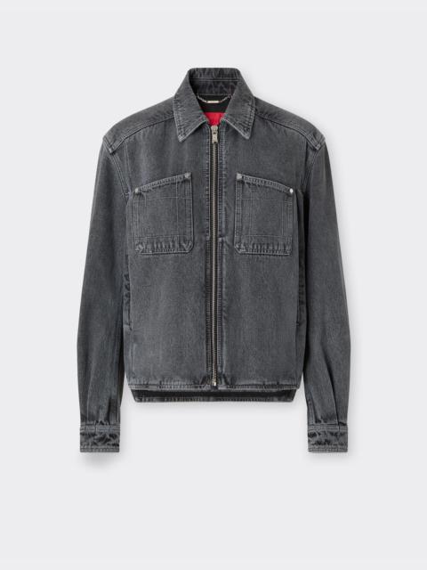 Ferrari Dark marbled denim jacket