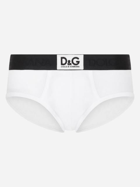 Dolce & Gabbana Two-way stretch cotton Brando briefs with D&G patch