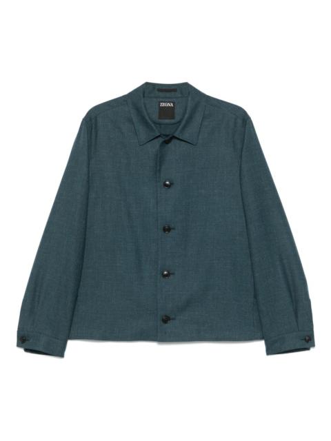 ZEGNA twill shirt jacket