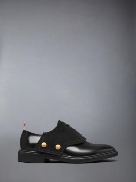 Thom Browne SOFT SPAZZOLATO MICRO SOLE SADDLE SHOE