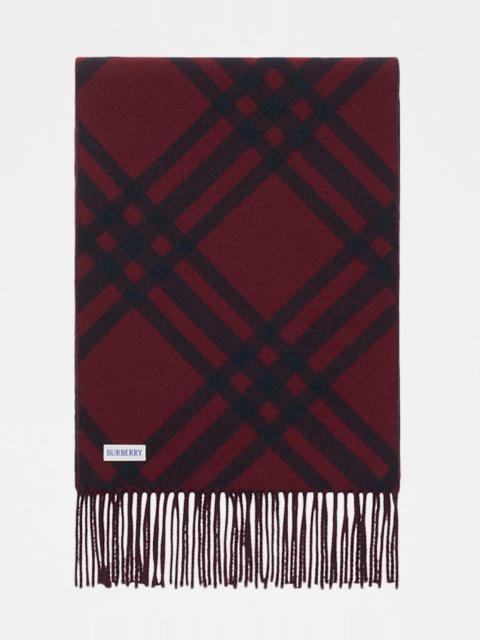 Burberry Check Double-Faced Cashmere Scarf