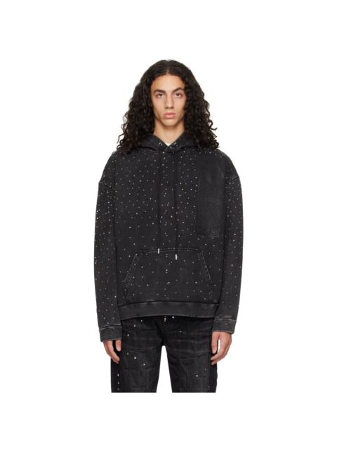 WHO DECIDES WAR SSENSE Exclusive Black Rhinestone Hoodie