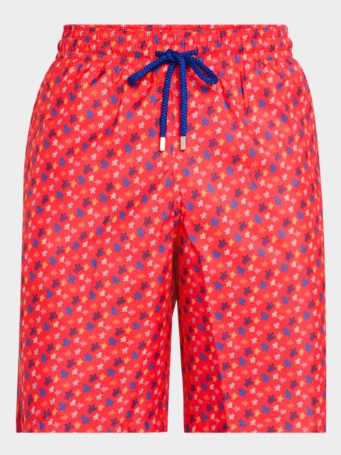 Vilebrequin Men's Okohina Mini Turtle Swim Trunks