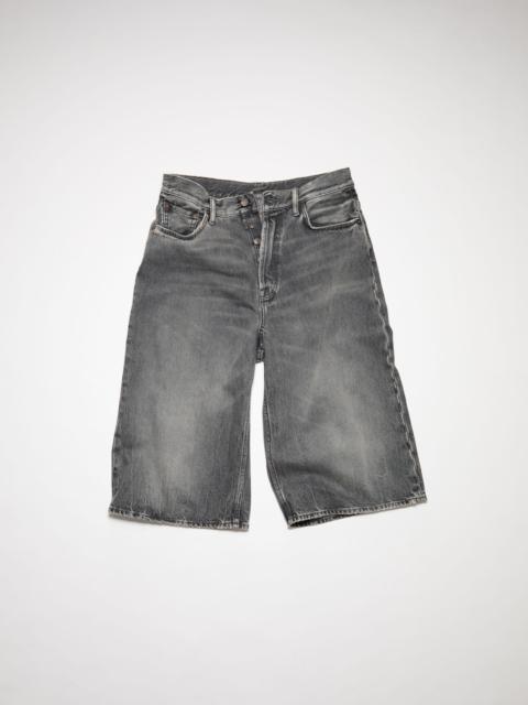 Acne Studios Loose fit denim shorts - Black