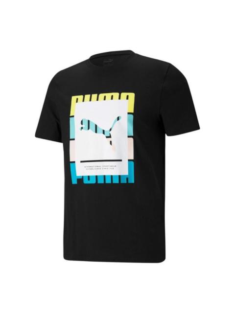 PUMA Summer Court Graphic T-Shirt 'Black' 845864-01