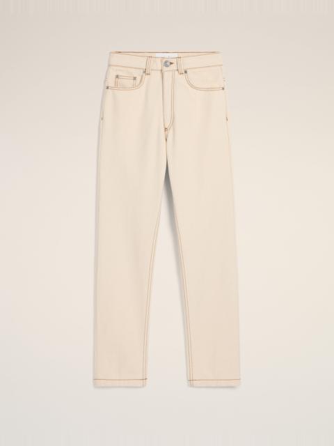 AMI Paris BEIGE COTTON CLASSIC FIT JEANS