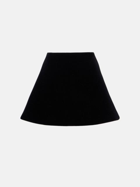 David Koma Velvet miniskirt