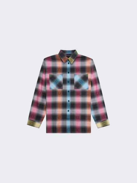 Givenchy Oversized Shirt With Chest Pockets Multicolored