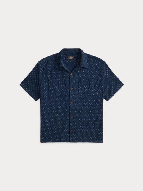 RRL by Ralph Lauren Star-Print Indigo Jersey Shirt