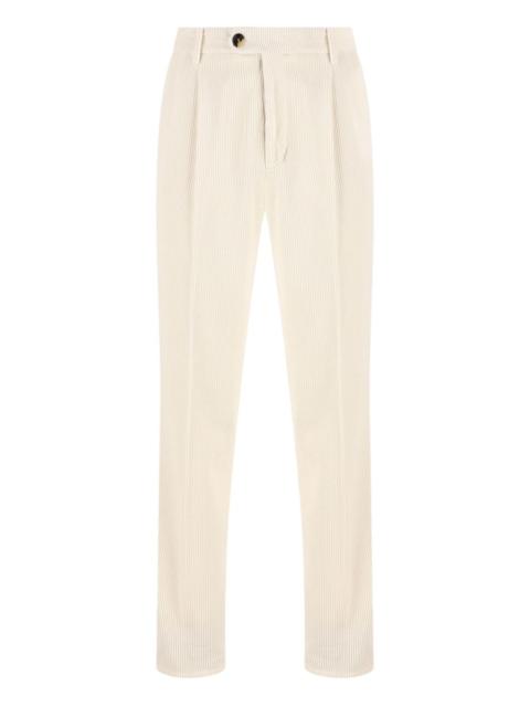 Brunello Cucinelli pleated-front corduroy trousers