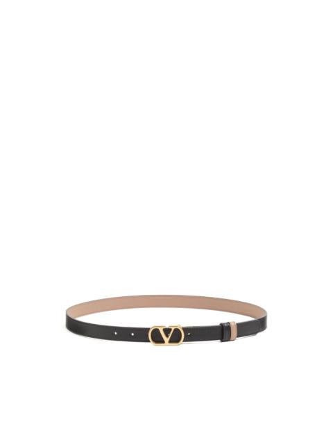 Valentino VLogo Signature reversible shiny calfskin belt - 20mm / 1.2 In.