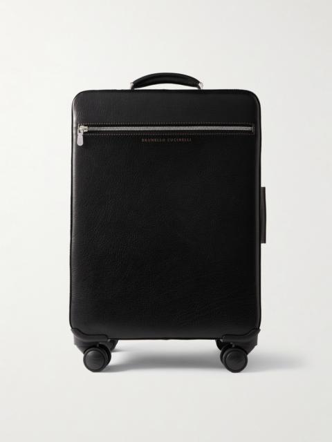 Brunello Cucinelli Full-Grain Leather Carry-On Suitcase