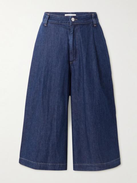 TWP Stefens Pleated Denim Culottes