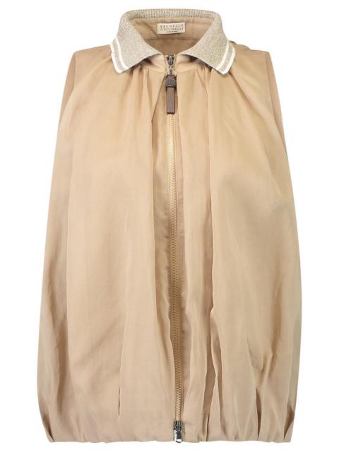 Brunello Cucinelli Zip Front Halter Vest
