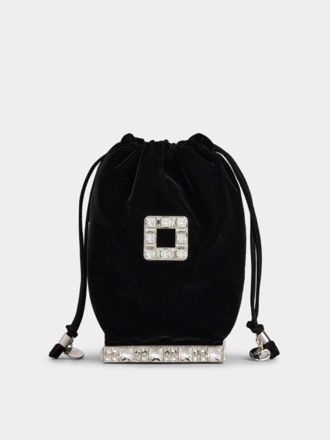 Viv' Pocket Strass Cube Bag in Velvet