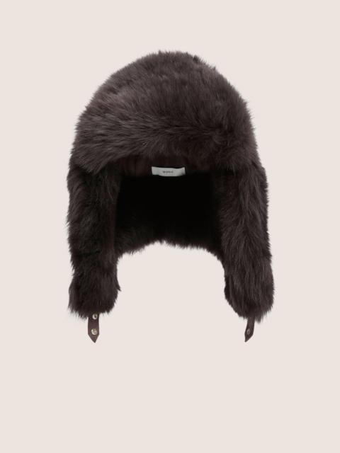 Vince Cashmere-Lined Shearling Trapper Hat