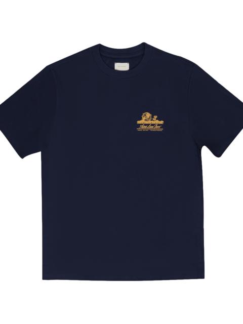 AIMÉ LEON DORE Unisphere Tee "Evening Blue" NOSCT000 EVENING BLUE