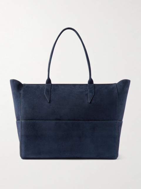 MÉTIER Incognito Small Paneled Suede Tote