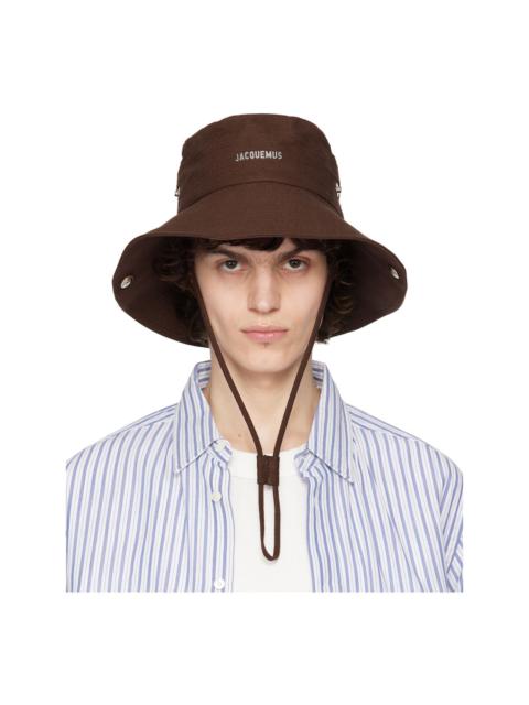 JACQUEMUS Brown 'The de-Nîmes' Bucket Hat
