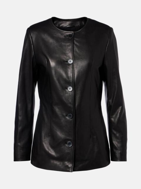 NOUR HAMMOUR Maud leather jacket