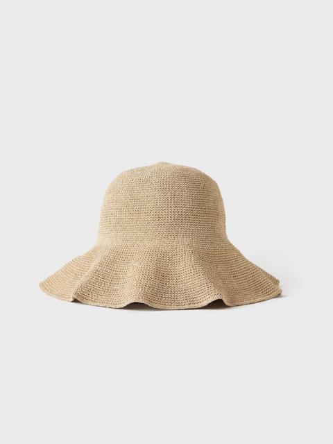 Totême Paper straw hat cashew