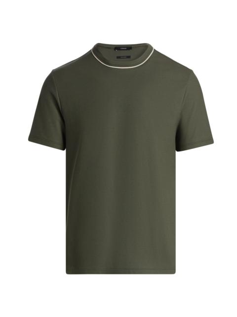 Vince Men's Tipped Crewneck Pima Cotton T-Shirt - Coulter Green